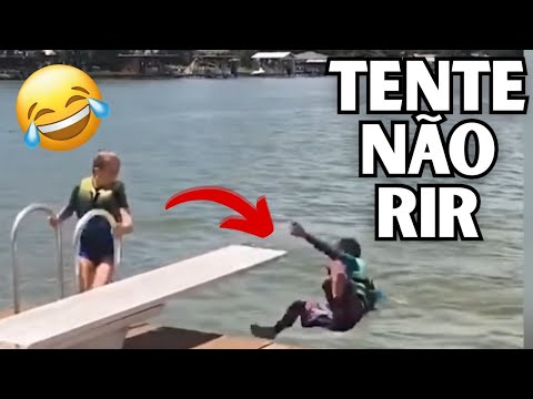 TENTE NÃO RIR 😆 Pessoas CAINDO na PISCINA e no RIO! | Desafie-se até o fim!