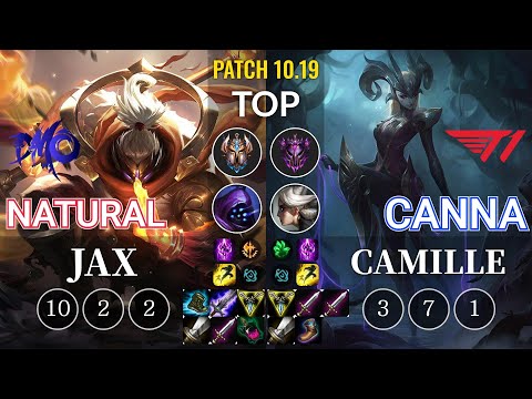 DMO Natural Jax vs T1 Canna Camille Top - KR Patch 10.19