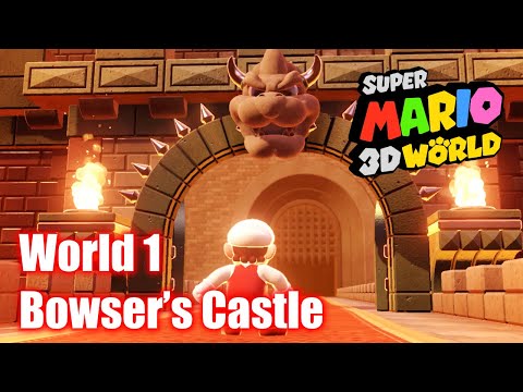 Super Mario 3D World - Bowser’s Castle World 1 - Bowser’s Highway Showdown - All Stars & Stamp 100%