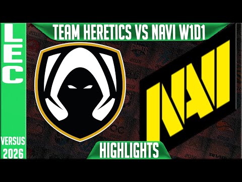 TH vs NAVI Highlights | LEC W1D1 2026 Versus | Team Heretics vs Natus Vincere