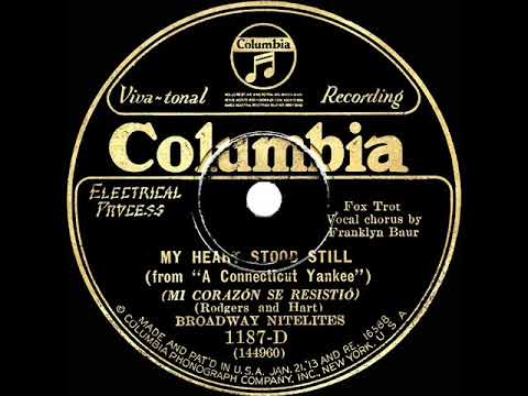 1927 Ben Selvin (as ‘Broadway Nitelites’) - My Heart Stood Still (Franklyn Baur, vocal)