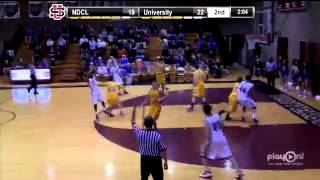 DeAndre Austin Burns NDCL Defender and Hits Three Pointer.