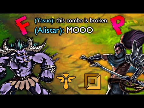 YASUO AND ALISTAR IS GODLIKE BOTLANE COMBO ( feat. @fogzu7308 )