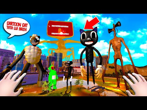 CARTOON CAT + SIREN Head's FATHER at 2 AM!