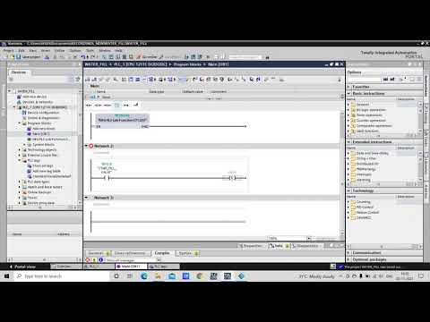 Part-1: Manual Control of Water Filling using Siemens PLCSIM and Factory IO