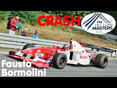 CRASH - Fausto Bormolini - FIA Hill Climb Masters Šternberk 2016