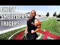Build Your Chest, Shoulders & Triceps | OUTDOOR WORKOUT