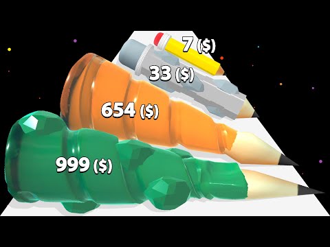 PEN DIG 3D - ASMR Gameplay. Level Up 'Crayon Rush 3D'