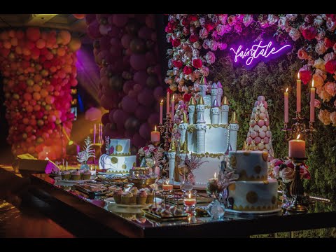 "Pink and Gold Fairytale" Birthday Dinner at Pomegranate Spa Hotel, Chalkidiki by Mya Wedding Greece