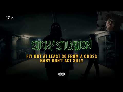1.Cuz X Sticky - Sticky Situation (ENGLISH LYRICS)(Reaction)