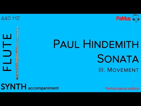 Paul Hindemith: Sonata for Flute, 3rd movement - SYNTH accompaniment