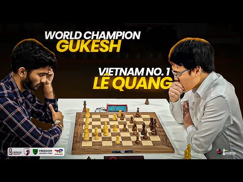 When world champion D Gukesh faced Vietnam no. 1 Lê Quang Liêm | World Blitz 2025
