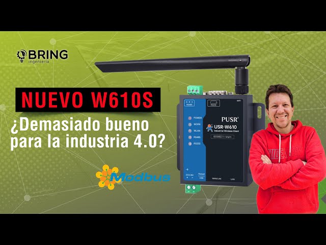 Vídeo relacionado con PUSR USR-W610 Serial a WiFi Convertidor inalámbrico Ethernet RS232 RS485 Serial Server Support WatchDog Modbus Gateway TCP UDP