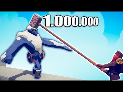 1.000.000 DAMAGE HAMMER 1 vs 1 TOURNAMENT - TABS | Totally Accurate Battle Simulator 2023
