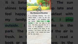 Download lagu My Weekend Routine | English Reading and Listening Practice #easyenglish #englishforbeginners mp3