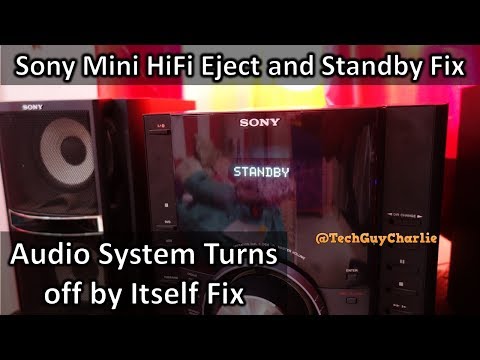 Sony MHC GZR-77D Eject and Standby problem easy fix (stereo shuts itself off)