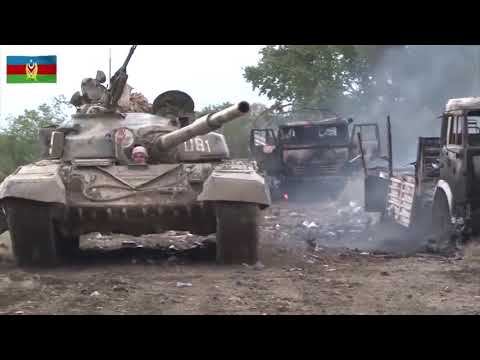 Armenia vs Azerbaijan - Day 13 - Azerbaijan shows captured Tanks