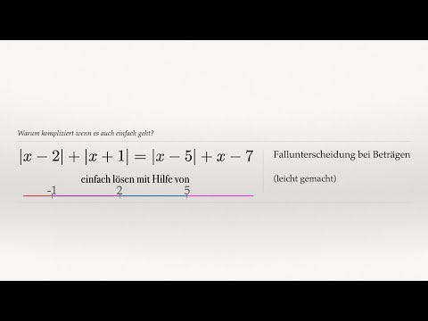 Fallunterscheidung bei Beträgen leichtgemacht