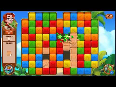 Lost Island Blast Adventure Level 63 - NO BOOSTERS 🏝️ | SKILLGAMING ✔️