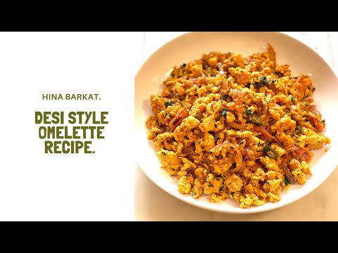 Desi Style Omelette | Breakfast | Omelette | Pakistani Recipes | Hina Barkat.