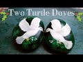 Two Turtle Doves Rock Painting