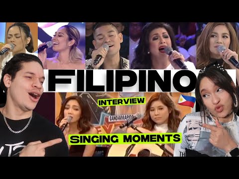 Latinos React to Best SINGING MOMENTS on FILIPINO TELEVSION we've never seen before!