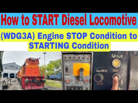 How to START a Diesel (WDG3A) Locomotive | STOP to START Condition #howtostartaloco