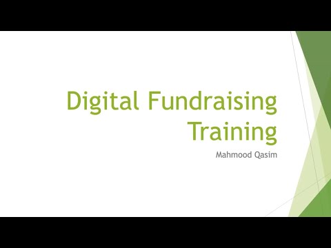 Digital Fundraising Training - YouTube