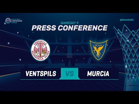 Ventspils v UCAM Murcia - Press Conference - Basketball Champions League 2018-19