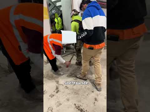 Hammer test on safety boots