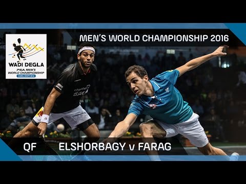 Squash: Mo. ElShorbagy v Farag - Men's World Championship 2016 QF Highlights