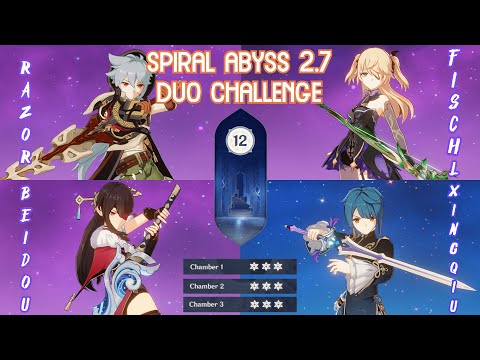 【GI】Spiral Abyss 2.7 Floor 12 - Electro Supremacy Duo Challenge Full Star Clear! Ft: Xingqiu
