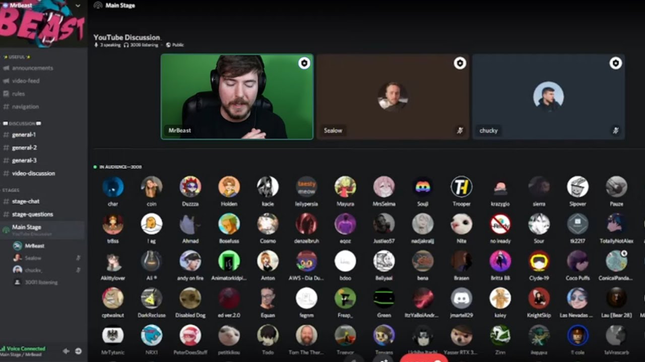 MrBeast Reveals 9 YouTube Secrets On Discord Private Stage