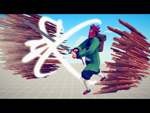 TANJIRO KAMADO ( DEMON SLAYER ) VS EVERY GOD | TABS - Totally Accurate Battle Simulator