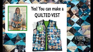 🧵🧥 QUILTED VEST - START TO FINISH! ❤️ ⭐️ ✅  Free tutorial |