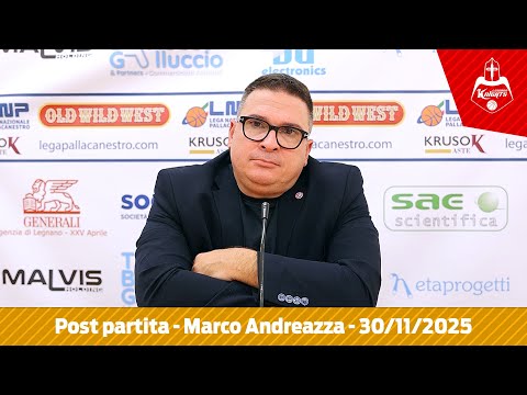 Legnano vs. Gema Montecatini post-match | Marco Andreazza, November 30, 2025