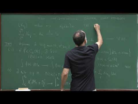 Master Program: Probability Theory - Lecture 22A: The one-dimensional central limit problem, Part 1