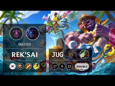 Rek'Sai Jungle vs Riven - KR Master Patch 9.7