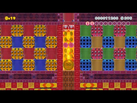 Super Mario Maker 2 - 超爽快コース Refreshing…赤POWワールドSP2 by NEWみなびー - No Commentary