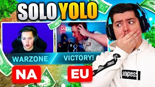 Je RÉAGIS aux CHAMPIONS du MONDE de WARZONE ... WINNERS WSOW 100 000$ !