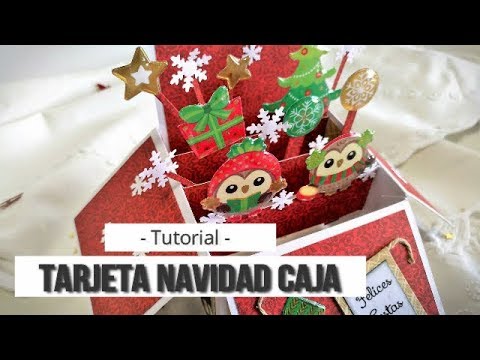 Christmas Card Surprise Box - Tutorial | Lluna Nova Scrapbook