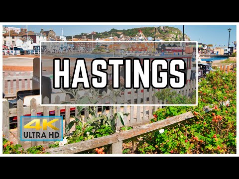 Hastings Virtual Travel  4k | City Walking 4k | Virtual Travel Hastings, UK