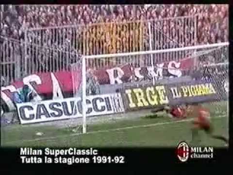 Sampdoria-Milan 0-2 stagione 91-92