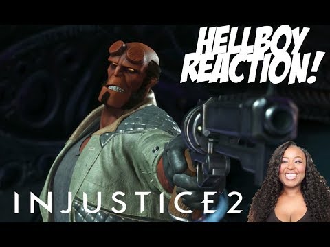 INJUSTICE 2 - HELLBOY IS FREAKING COMING! | HELLBOY GAMEPLAY REVEAL (LIVE REACTION)