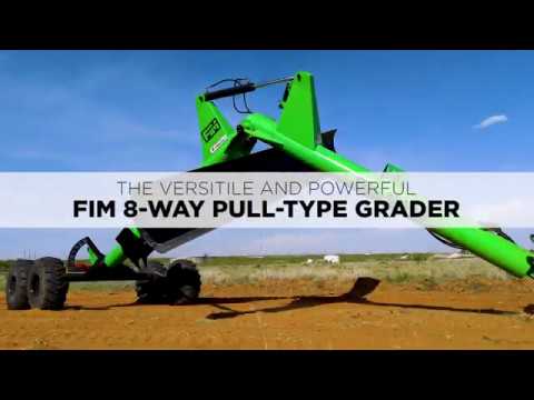 VERSITILE GRADER IMPLEMENT! - FIM-1600G 8-Way Pull-Type Grader