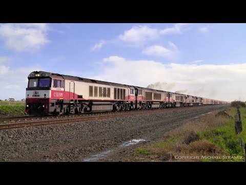 5PM9 With 5 Diesel Locomotives - PoathTV Australian Trains & Railways