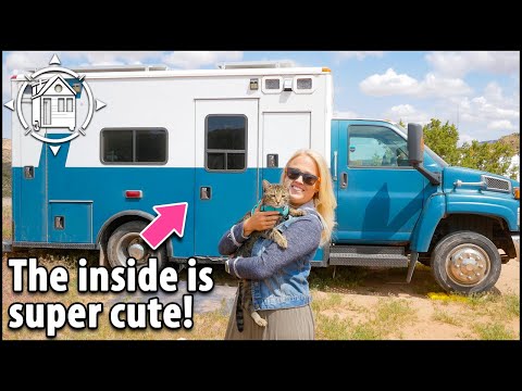 She built a stealth tiny home inside of an ambulance