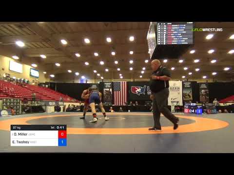 2018 Marine Corps US Open/Senior Men's Greco-Roman 97 Quarters - Daniel Miller (USMC) Vs. Eric Two