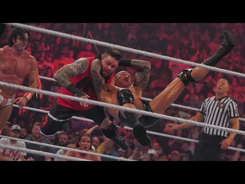 WWE RAW HIGHLIGHTS RK Bro, Ezekiel, Cody Rhodes Vs The Usos, Kevin Owens, Seth Rollins #randyorton