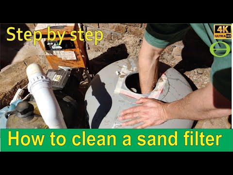 How to clean a pool sand filter - step by step